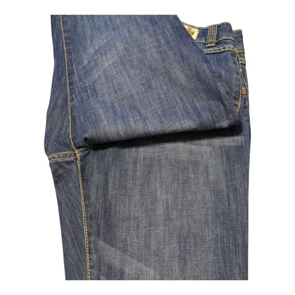 EckoRed Bootcut Womens Jeans Size 9 Blue Medium Wash Low-Rise Embroidered Rhino - Picture 10 of 16